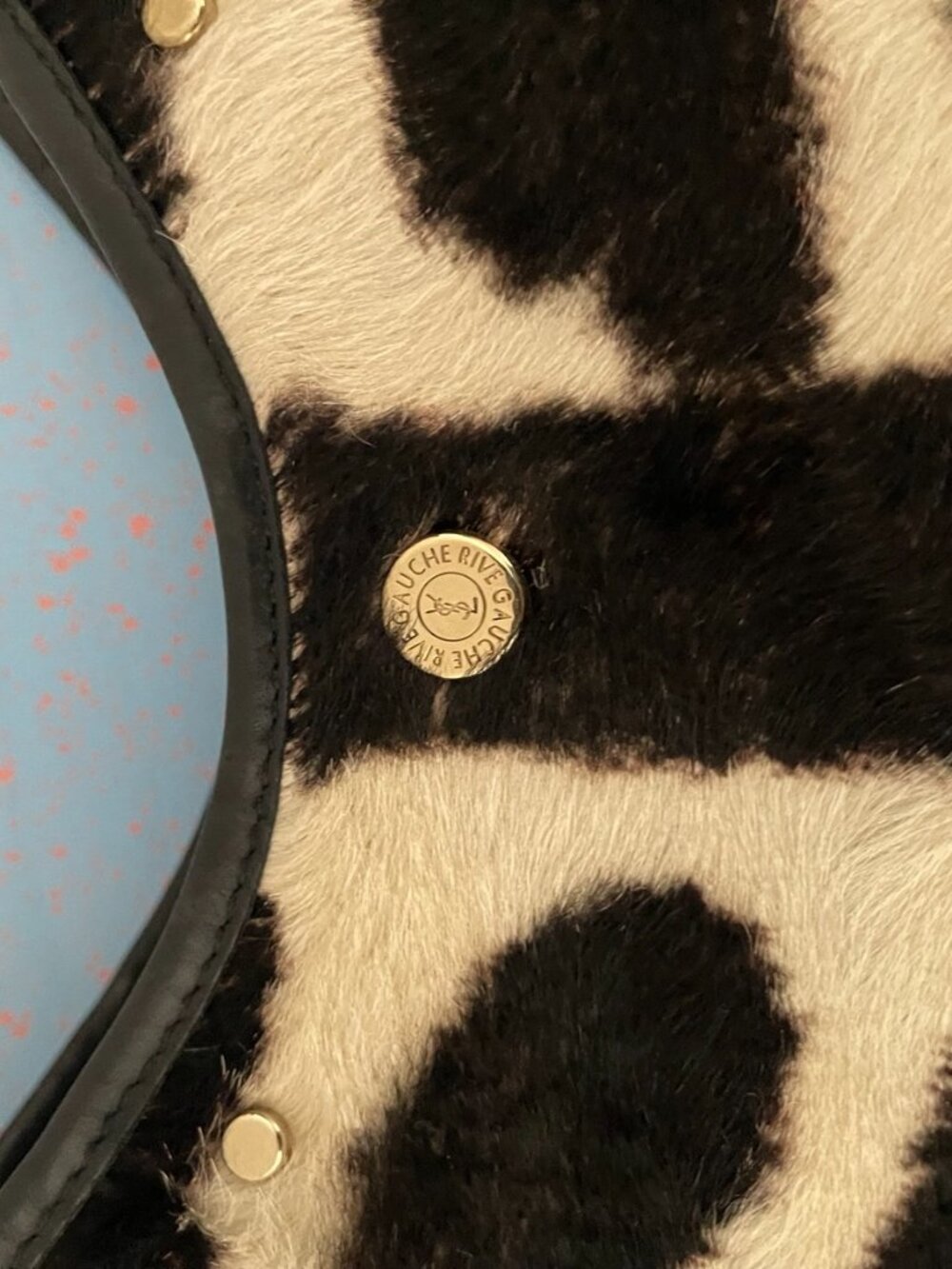 Rare Vintage YSL Mombasa Bag in Zebra Print Pony Hair - Picture 15 of 16